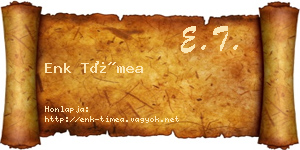 Enk Tímea névjegykártya